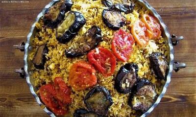 روش تهیه بادمجان پلو قزوینی - سبک ایده آل
