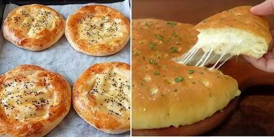 طرز تهیه نان سیب زمینی پنیری / خوشمزه ترین نون خونگی رو اینجوری بپزید