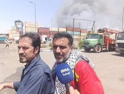 دمای انفجار اسکله رجایی ۱۴۰۰ درجه بود/ آب روی کانتینر‌ها بخار می‌شد