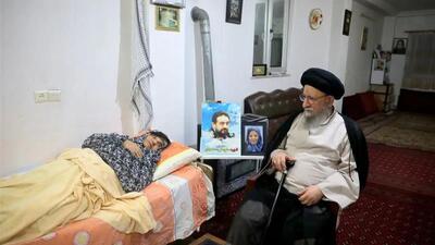 «حشمت» بانوی گلستان؛ عیادت نماینده ولی‌فقیه از رزمنده‌ای ماندگار