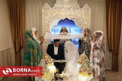 عقد ازدواج ۱۰۰ زوج جوان در روز بزرگداشت میلاد حضرت معصومه (س)