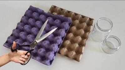 ۲ ایده شیک و خلاقانه برای کاردستی با کارتن تخم مرغ!