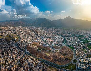 عکس/ نمای شگفت انگیز و رویایی همدان از فراز آسمان | اقتصاد24