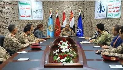 جلسه عالی‌ترین فرماندهان یمنی بعد از حمله به «بن‌گوریون»