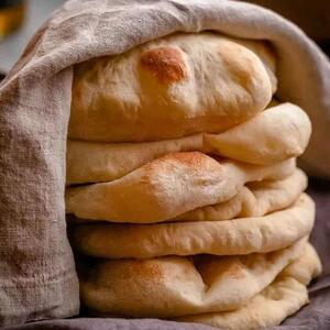 طرز تهیه نان پیتای ساندویچی بدون فر + فیلم - سبک ایده آل