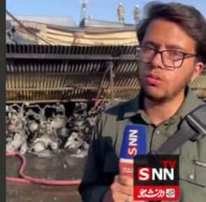 گزارش خبرنگار SNN TV از محل حادثه| آتش در انبار کارخانه تیز پرتوس مشهد مهار شد + فیلم