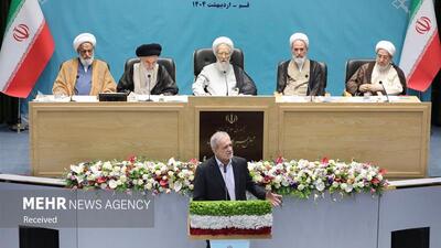 پزشکیان در قم: هرگز کاری نمی‌کنم که وحدت ملی را خدشه‌دار کند