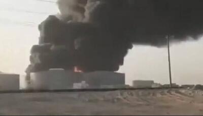 انفجار در مخازن سوخت بندر پورتسودان پس از حملات پهپادی