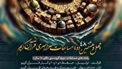 ۱۰ خرداد آخرین مهلت ثبت‌نام در چهل‌وهشتمین دوره مسابقات سراسری قرآن کریم