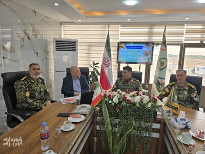 دیدار شهردار کهریزک با فرماندهان فراجا با موضوع دسترسی شهر به بزرگراه خلیج فارس+ عکس