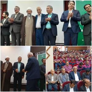 تقدیر از پیشکسوت جامعه کارگری قرچک+ عکس