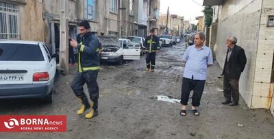 رفع ۳۴ مورد آبگرفتگی اماکن سطح شهر کرمانشاه توسط آتش‌نشانان