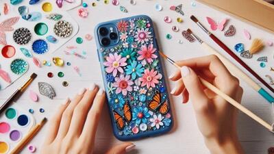 ۶ ایده خلاقانه برای تزیین قاب گوشی با روش های آسان