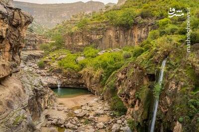 تصویری از آبشار زیبای کول چپ در استان لرستان
