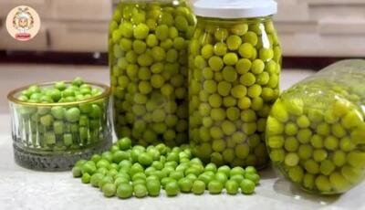 طرز تهیه کنسرو نخودفرنگی / روش نگهداری نخود سبز / نخود فرنگی