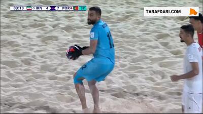 جام جهانی فوتبال ساحلی؛ گل موحدپور به پرتغال (ایران 5-7 پرتغال) - پارس فوتبال