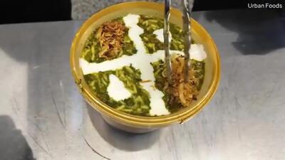 بهترین غذاهای خیابانی اصفهان؛ آش آبادان تا شله قلمکار و حلیم بادمجان + فیلم