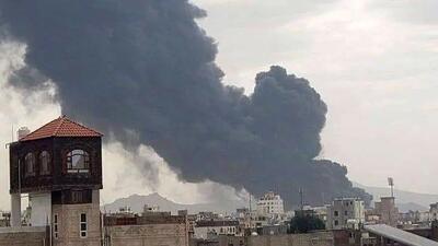 حمله اسرائیل به فرودگاه صنعا یمن