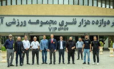 بازدید نایب رئیس فدراسیون اسکی و  مشاور عالی رئیس هاکی روی یخ روسیه از سالن آزادی