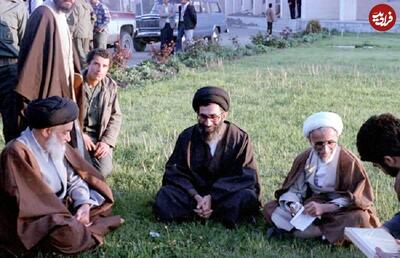 عکس/ آیت الله جنتی در کنار رهبری ۴۵ سال پیش در مسیر بازدید از جبهه | اقتصاد24