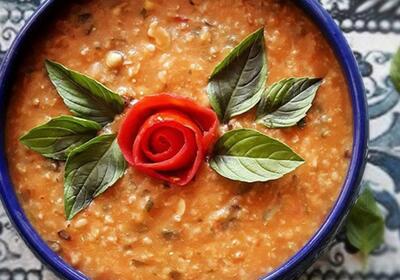 روش تهیه آش رشته گوجه فرنگی
