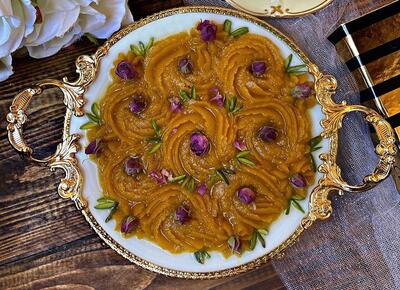 طرز تهیه حلوای آرد مجلسی و خوشرنگ همراه با معرفی 20 مدل حلوا