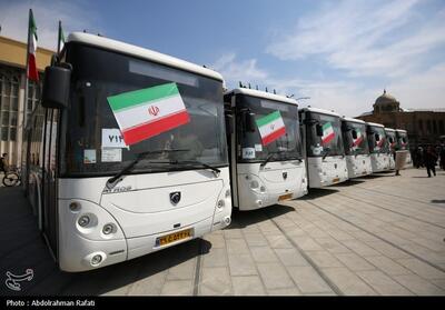 آسیب جزیی 2 اتوبوس برقی شهرداری تهران در حادثه بندرعباس - تسنیم