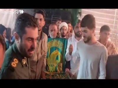 پرچم گنبد رضوی جشن امام رضائی سی‌سخت را متبرک کرد