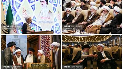 همایش یکصدمین سالگرد بازتاسیس حوزه علمیه قم؛ قرائت پیام رهبر انقلاب