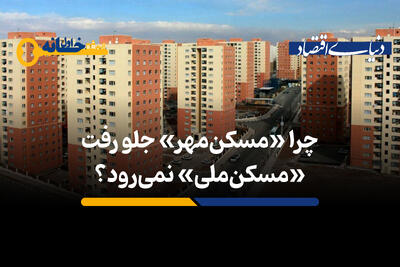 چرا «مسکن مهر» جلو‌رفت، «مسکن ملی» نمی رود؟