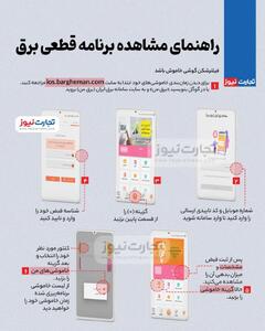 اینفوگرافی/ راهنمای مشاهده برنامه قطعی برق | اقتصاد24