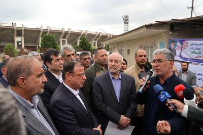 تصاویر: بازدید قالیباف از پروژه ساخت ورزشگاه سرپوشیده ۶ هزار نفری گرگان