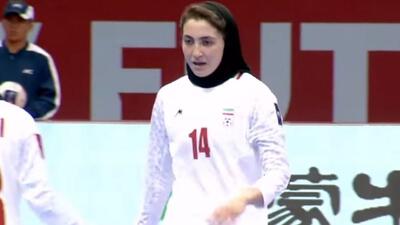 گل اول تیم ملی فوتسال بانوان به فیلیپین (مارال ترکمان)