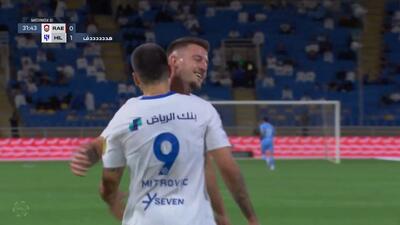 گل اول الهلال به الرائد (الکساندر میتروویچ)