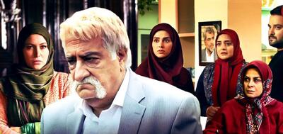 قاب مشترک حشمت فردوس و پری‌سیما سریال «ستایش»