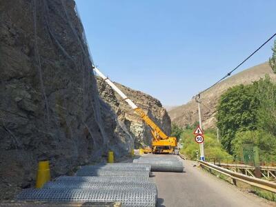 آغار نصب توری سنگ در محور کرج کندوان