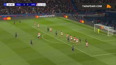 گل دیدنی فابین رویز به آرسنال (پاری سن ژرمن 1-0 آرسنال) - پارس فوتبال