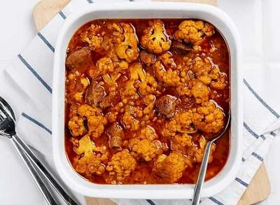 آموزش قدم به قدم تهیه خورش گل کلم به همراه نکات مهم