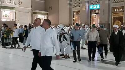 اولین زیارت زائران ایرانی در مدینه