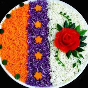 سالاد رو برای مهمونها اینجوری تزئین کن