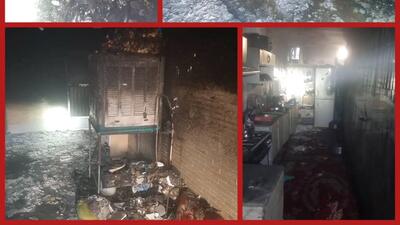 انفجار و حریق در آزادشهر؛ ۸ مصدوم دچار دودزدگی شدند
