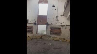 تخریب مسجد در حملات هوایی هند علیه پاکستان (فیلم)