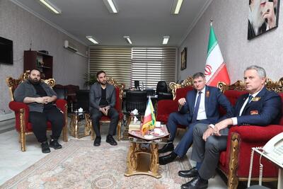 دیدار رایزن مدیر کل فدراسیون هاکی روی یخ روسیه با مدیر کل امور بین الملل وزارت ورزش و‌جوانان