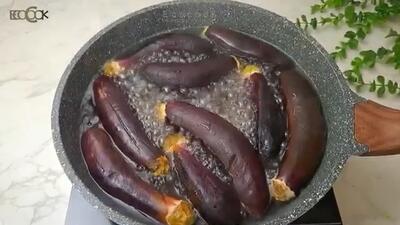 بادمجون رو درسته بجوشون / طرز تهیه ۲ مدل ترشی مجلسی با بادمجان جوشیده