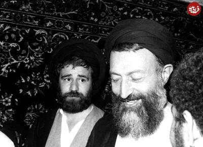 عکس/ شهید بهشتی در کنار سیداحمد خمینی ۴۶ سال پیش بعد دیدار با امام خمینی | اقتصاد24