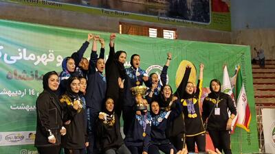 کرمانشاه فاتح مسابقات قهرمانی ووشو بزرگسالان بانوان کشور شد+فیلم