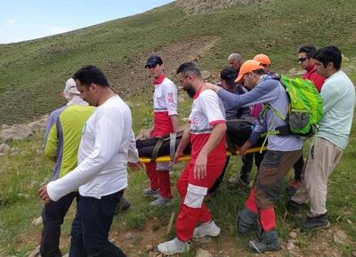 جان باختن کوهنورد ۵۲ ساله در ارتفاعات چپقلی اراک