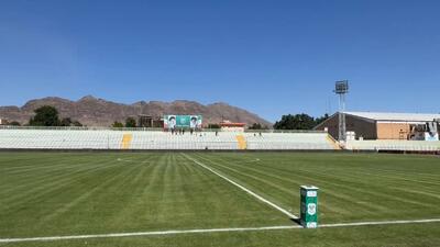 نمایی از ورزشگاه تختی خرم آباد، میزبان بازی خیبر - پرسپولیس