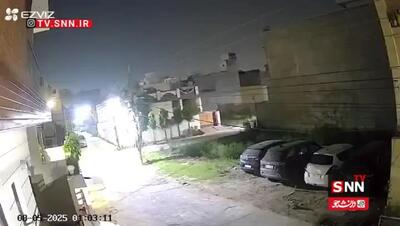 لحظه رهگیری موشک پاکستانی در آسمان هند