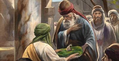 نقاشی جدید حسن روح‌الامین به مناسبت ولادت آقا امام رضا(ع)